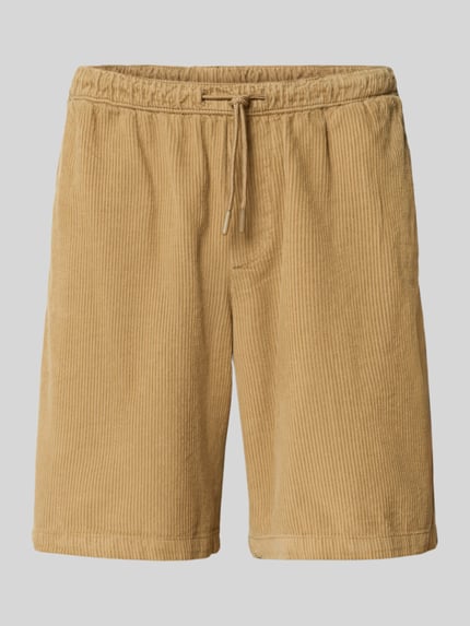 JACK & JONES Regular Fit Shorts aus Cord mit elastischem Bund Modell 'BILL' Beige 2