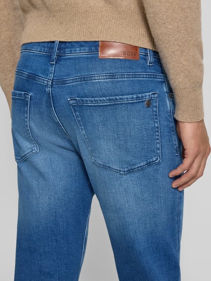 BOSS Orange Straight Fit Jeans aus Baumwoll-Mix Modell 'BO RIVER' Hellblau 3