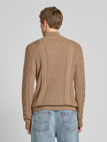 Tommy Jeans Regular Fit Strickpullover aus reiner Baumwolle Beige 5