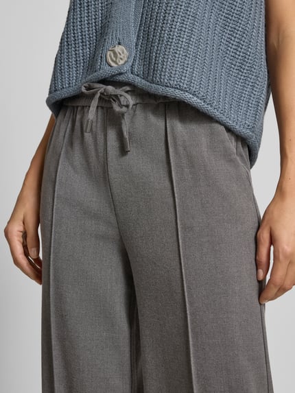 b.young Broek met elastische band, model 'Encore' Lichtgrijs - 3