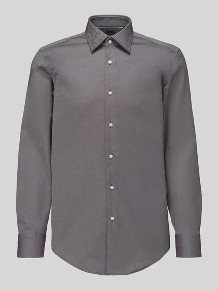 BOSS Slim Fit Businesshemd aus reiner Baumwolle Modell 'H-Hank-K' Dunkelbraun 2