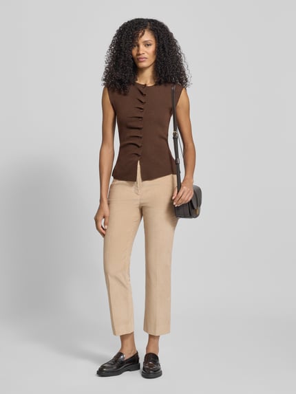 Weekend Max Mara High Waist Cordhose Modell 'MARRUCA' Beige 1