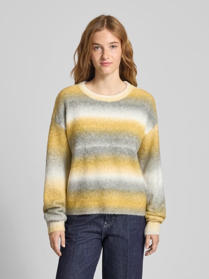 JJXX Strickpullover mit Rundhalsausschnitt Modell 'AMIRA' GELB 4