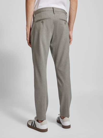 ONLY & SONS Tapered fit broek met knoop- en ritssluiting, model 'MARK' Beige - 5