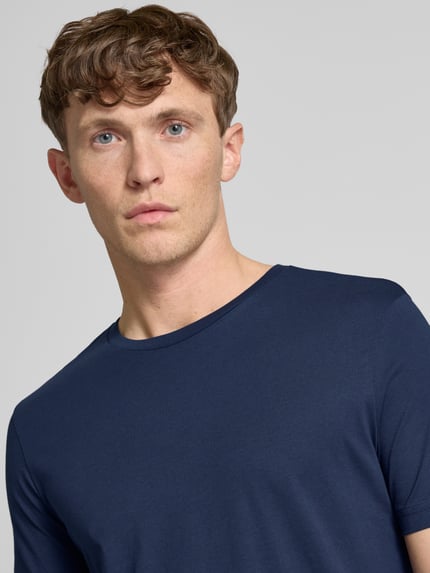 Christian Berg Men T-shirt z okrągłym dekoltem Ciemnoniebieski 3