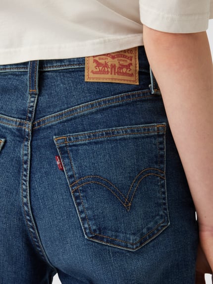 Levi's® Mom Fit Jeans aus Baumwoll-Mix Dunkelblau 3