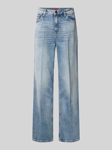 Wide Leg Jeans aus Baumwoll-Mix Modell '937_14' Shop The Look MANNEQUINE