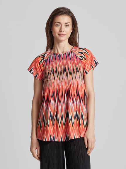 Betty Barclay T-Shirt mit Allover-Muster Rot 4
