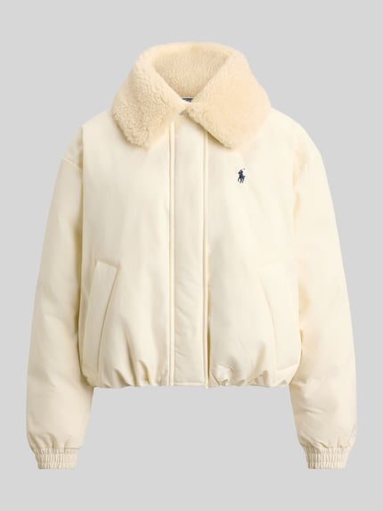 Polo Ralph Lauren Bomberka z odpinanym kołnierzem ze sztucznego futra Beżowy 2