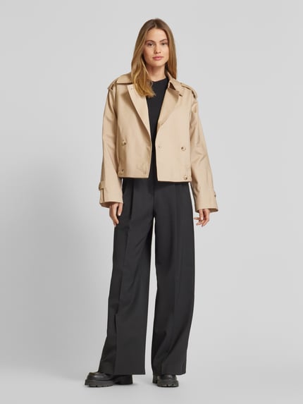 OPUS Trenchcoat mit seitlichen Eingrifftaschen Modell 'Hedie' Sand 1