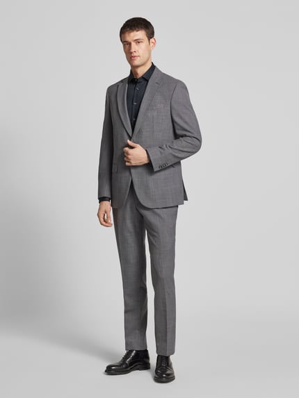Seidensticker Regular Fit Businesshemd aus reiner Baumwolle Modell 'New Kent' Black 1