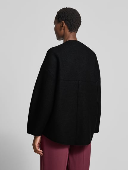 Lanius Wolljacke mit Rundhalsausschnitt Black 5