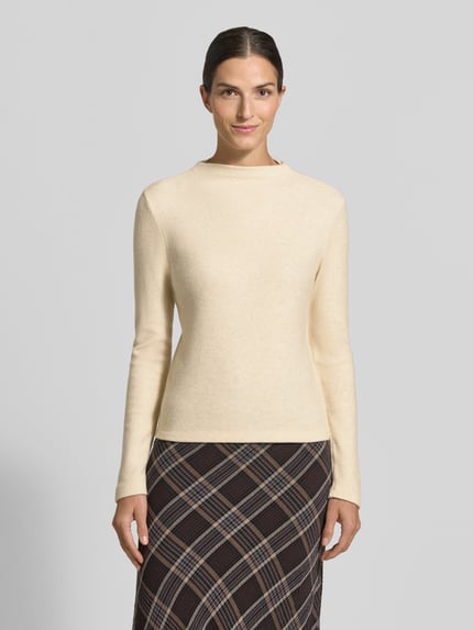 someday. Slim Fit Strickpullover aus Viskose-Mix Modell 'Kosie' Beige 4
