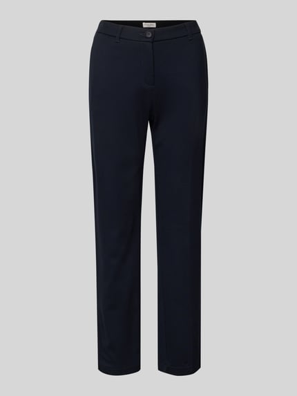 Christian Berg Woman Chino aus Viskose-Mix mit Gesäßtaschen Dunkelblau 2