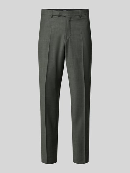 JOOP! COLLECTION Nowoczesne spodnie garniturowe o kroju Modern Fit z kantami, model „Brad” Ciemnozielony 2