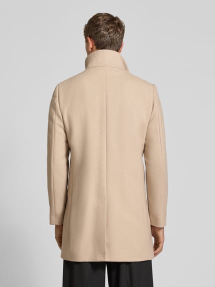 Matinique Regular fit lange jas van katoenmix met viscose Beige - 5