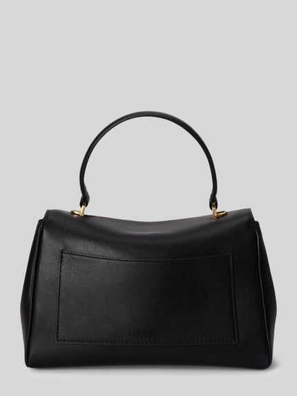 Lauren Ralph Lauren Handtas met echt leer met afneembare schouderband Zwart - 4