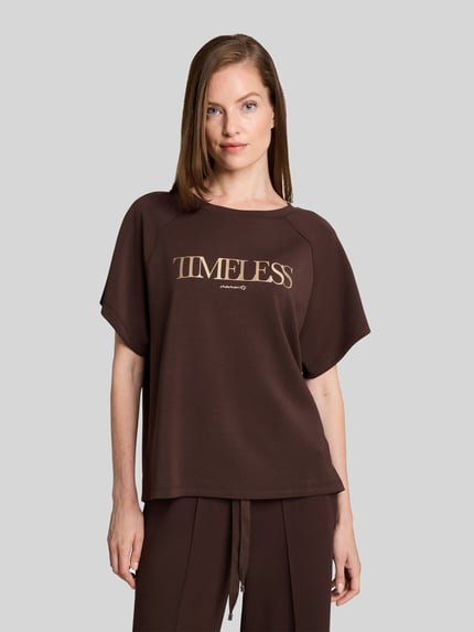 Tom Tailor Loose Fit Sweatshirt aus Modal-Mix Dunkelbraun 4