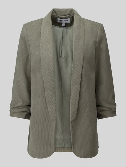 PIECES Taillierter Kurzblazer mit 3/4-Arm Modell 'BOSELLA' Khaki 2