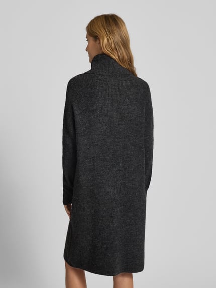 ONLY Strickkleid mit Woll-Anteil Modell 'JANA' Anthrazit Melange 5