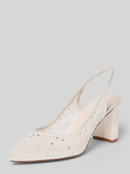 Rainbow Club Pumps met siersteentjes model 'Lucia' Offwhite - 1