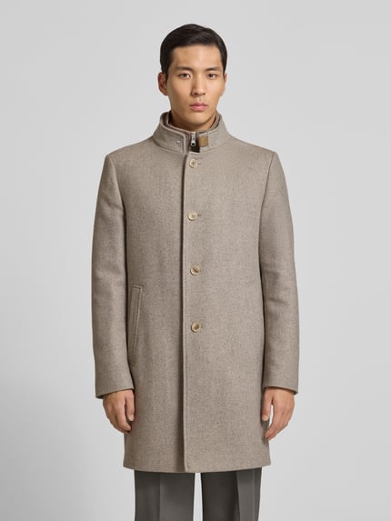 CINQUE Lange jas van wolmix model 'CHOICE' Beige - 4