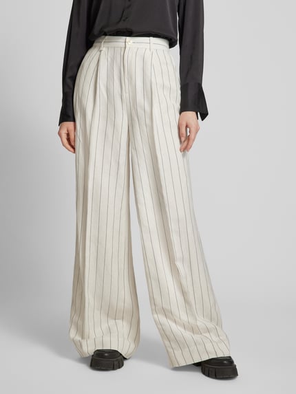 Lauren Ralph Lauren Hose mit fixierten Bundfalten Modell 'KIRAHN' Offwhite 4