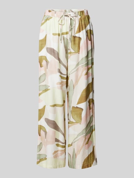 ZABAIONE Stoffhose mit elastischem Bund Khaki 2