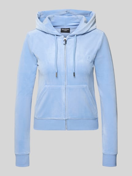 Slim Fit Sweatjacke aus Samt Modell 'Robertson' Shop The Look MANNEQUINE