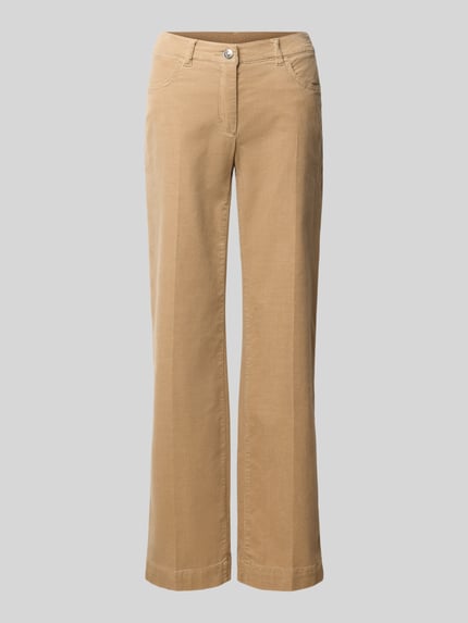 TONI Regular Fit Cordhose mit elastischem Bund Modell 'Jenny Wide' Beige 2