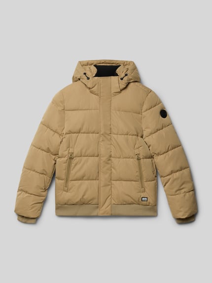 Cars Jeans Gewatteerd jack met labelpatch, model 'HASWAR’ Beige - 1