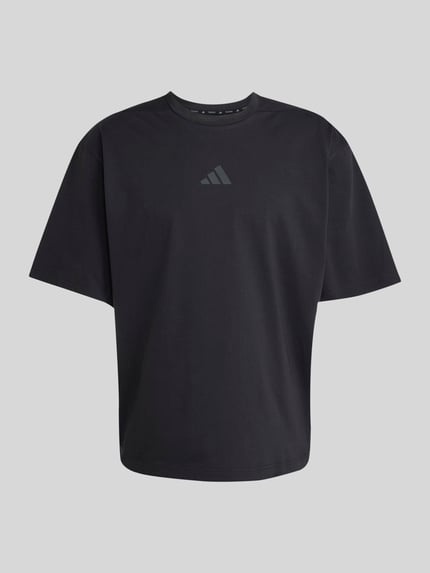 adidas Training Oversize Sport-T-Shirt aus Baumwoll-Mix mit Logo-Print Black 2