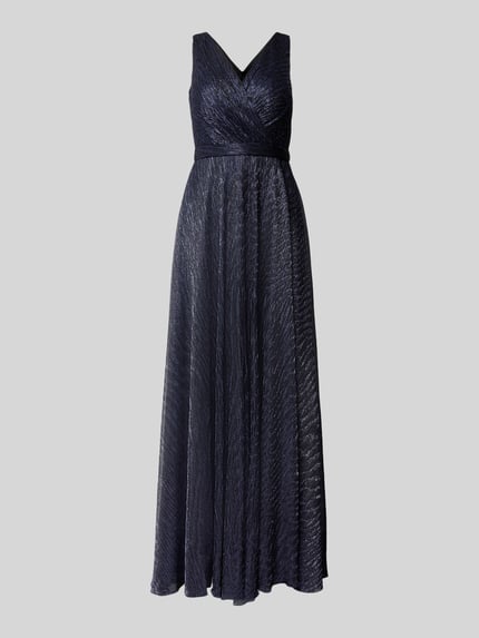 TROYDEN COLLECTION Abendkleid mit Taillenpasse Marine 2