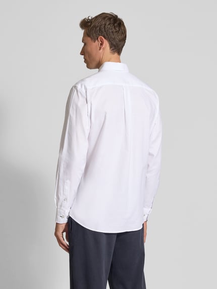 Fynch-Hatton Regular Fit Freizeithemd mit Button-Down-Kragen Modell 'All Season' Weiss 5