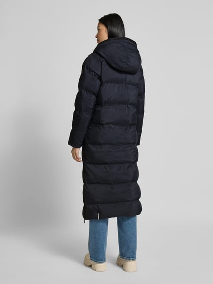 khujo Gewatteerde lange jas met ritszakken, model 'MAYLA3' Donkerblauw - 5