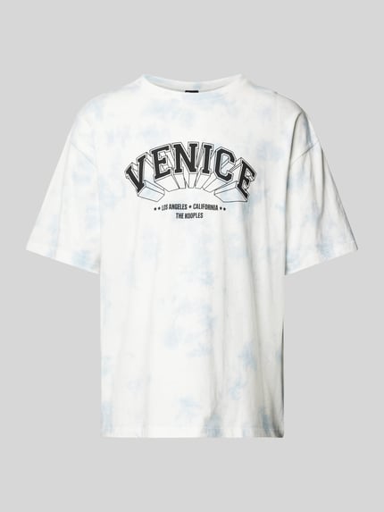 The Kooples T-Shirt mit Label-Print Hellblau 2