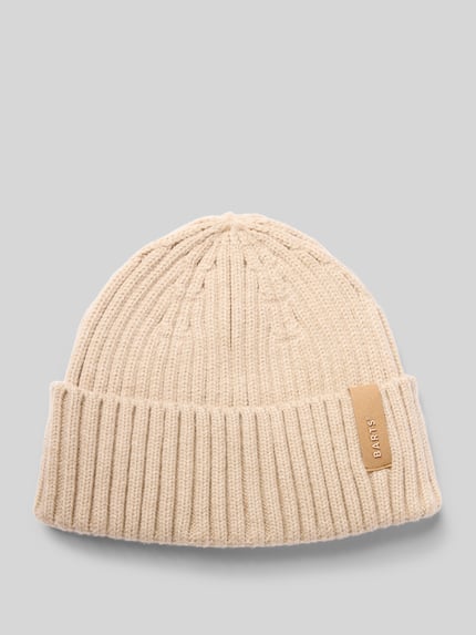 Barts Beanie met labeldetail, model 'SUMTER' Beige - 1