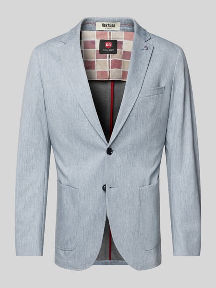 CG – CLUB of GENTS Sakko mit aufgesetzten Taschen Modell 'Carter' Bleu 2