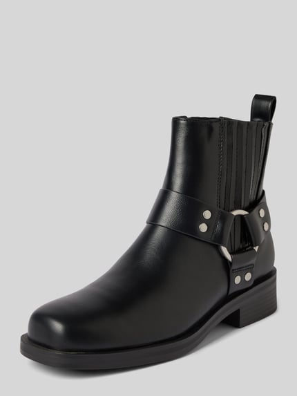 ONLY Bikerlaarzen met riempjes en studs Zwart - 1