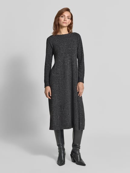 Weekend Max Mara Figurbetontes Freizeitkleid aus Woll-Mix mit Seiden-Anteil Modell 'GOCCIA' Anthrazit 4