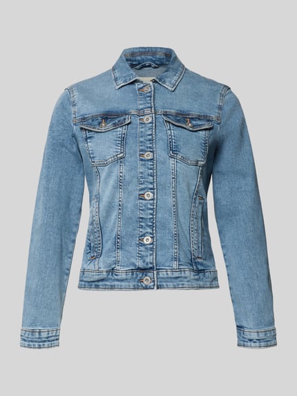 Tom Tailor slim fit jeansjack van katoenmix Jeansblauw - 2