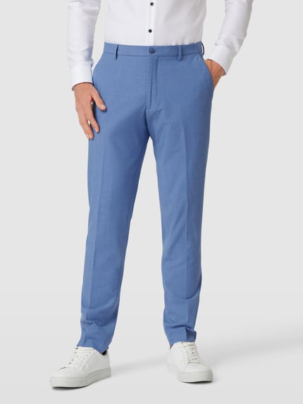 MCNEAL Spodnie garniturowe o kroju slim fit z francuskimi wpuszczanymi kieszeniami Niebieski 4