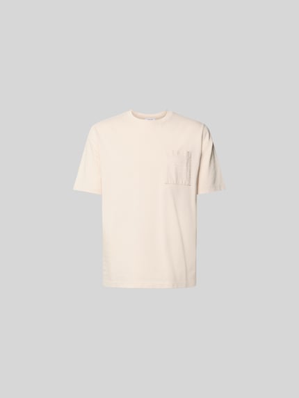 t-shirt o kroju relaxed fit z brustaszą Shop The Look MANNEQUINE