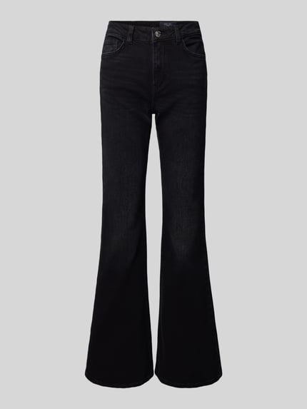 NOISY MAY® Flared jeans in 5-pocketmodel, model 'KAREEN' Zwart - 2