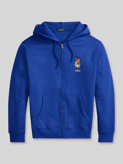Polo Ralph Lauren regular fit sweatjack met polo bear-print Koningsblauw - 2