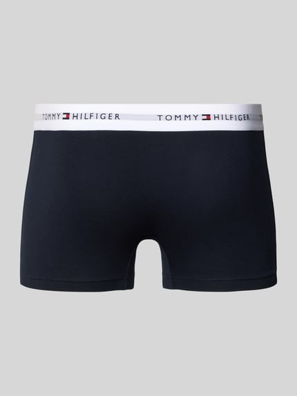 Tommy Hilfiger Obcisłe bokserki z mieszanki bawełny w zestawie 3 szt. Czarny 3