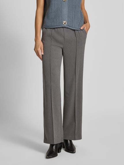 b.young Broek met elastische band, model 'Encore' Lichtgrijs - 4