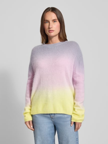 HERZENS Sweter z dzianiny z Mieszanka kaszmiru z wełną Różowawy 4