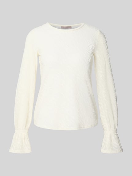 Christian Berg Woman Selection Shirt met lange ballonmouwen Ecru - 2