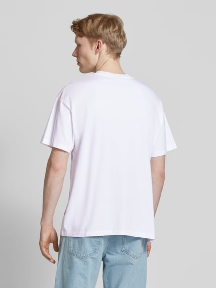 BLKVIS T-Shirt mit Motiv-Print Modell 'DOMAINE' Weiss 5